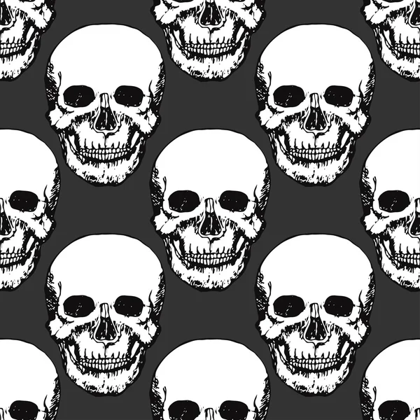 Siyah kafatası yazdırın. Kafatası desen.