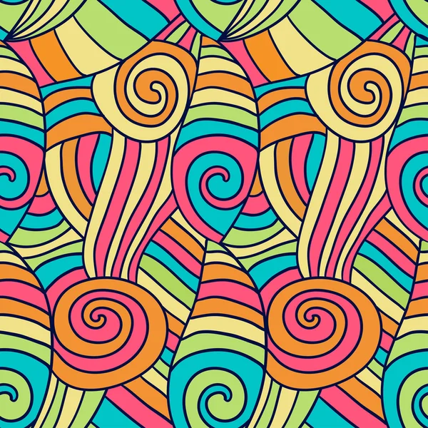 Colorfu abstract golven patroon. — Stockvector