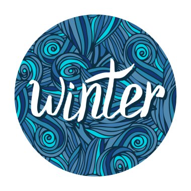 Kış el hat kelime yazılı.