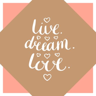 Inspirational Alıntı el yazısı.