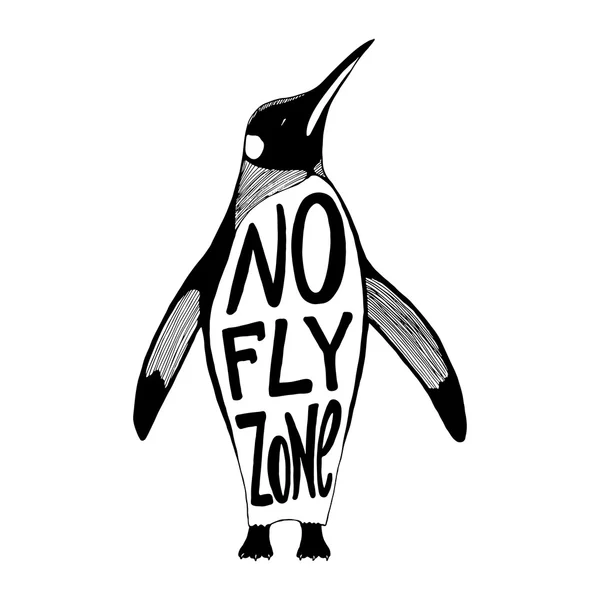 Illustration vectorielle du pingouin — Image vectorielle