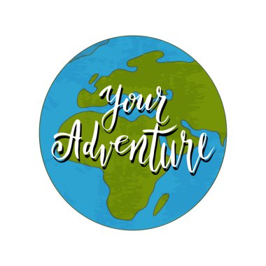 Dünya earth elle çizilmiş alıntı ile