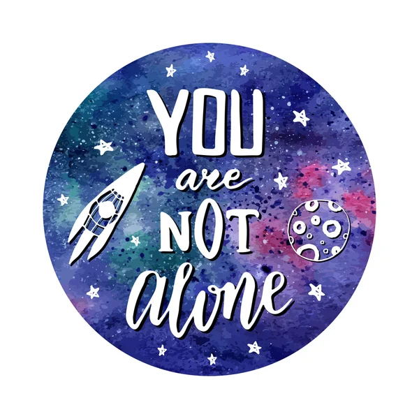 You are not alone. — Stock Vector