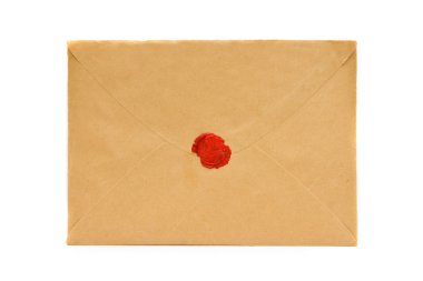 Kahverengi kapalı envolope