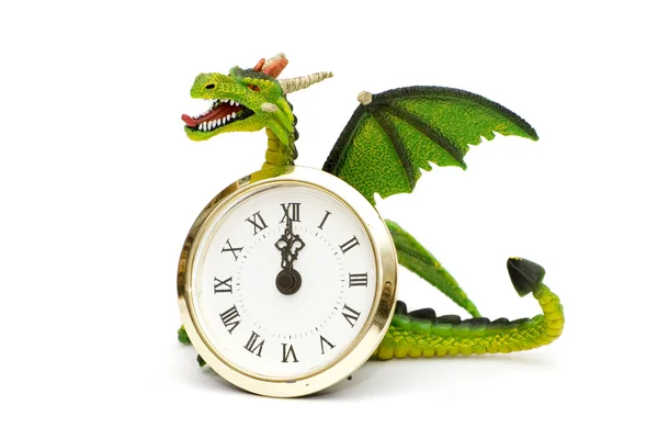 Dragão e relógios — Fotografia de Stock