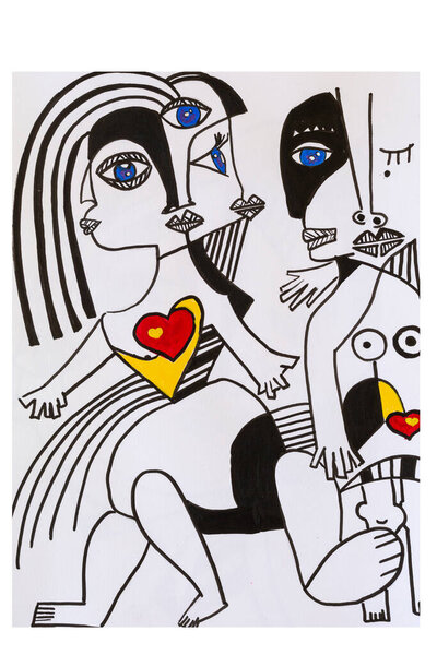 Кубизм искусство абстрактные глаза концептуальные