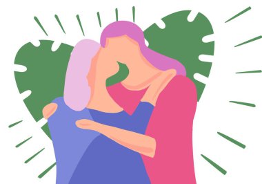 İllüstrasyon kutlaması anneler günü, kadın, çocuk, kart