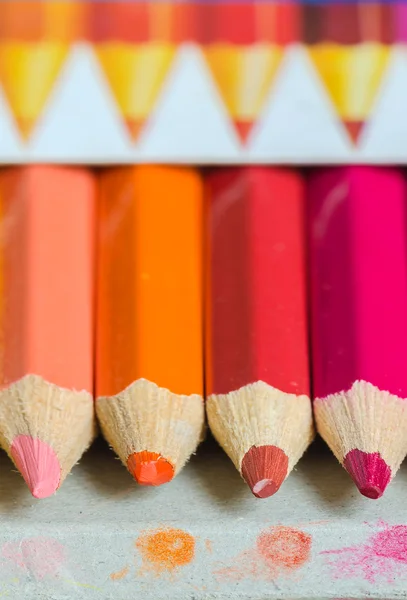 Creioane colorate, aproape — Fotografie, imagine de stoc