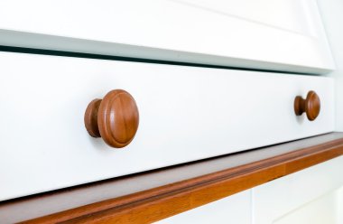 Ahşap çekmece görünümü kapatın