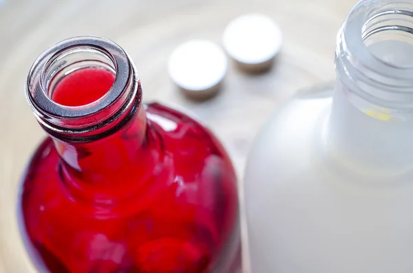 Primer plano de botella de vidrio — Foto de Stock