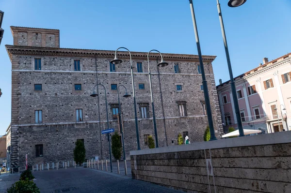 Terni Italy Sseptember 2020 Town Hall Terni Seen Side — стоковое фото