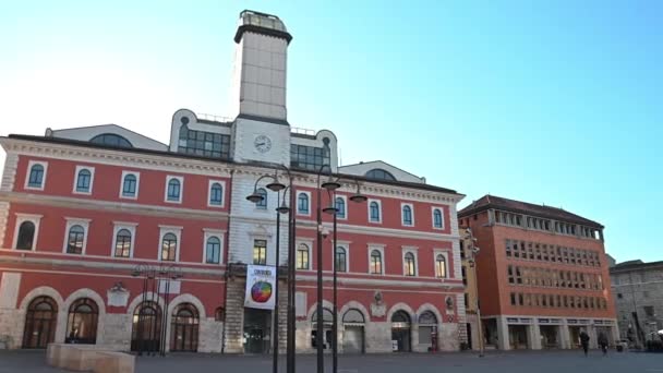 Terni Włochy Wrzesień 2020 Terni Budynek Biblioteki Miejskiej — Wideo stockowe