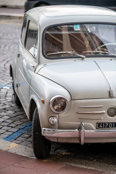 Terni Italy November 2020 Detail Vintage Fiat 600 — Stock Photo, Image