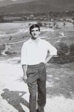 Terni, İtalya 10 Haziran 1960: 60 'lardaki insan portresi