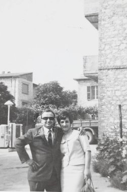 Terni, İtalya 14 Mayıs 1960: 60 'larda aile portresi