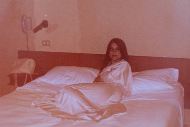 Toscana, İtalya 10 Mayıs 1980: 80 'lerde Toskana' da balayı sırasında insanların portresi