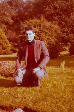 Torino, İtalya 10 Mayıs 1980: 80 'lerde bir askerin portresi