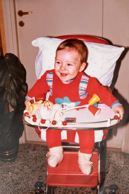 Ohaio, ABD 15 Haziran 1970: 70 'lerde bir çocuğun portresi