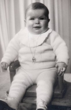 Terni, İtalya 15 Eylül 1940: 40 'larda bir çocuğun portresi