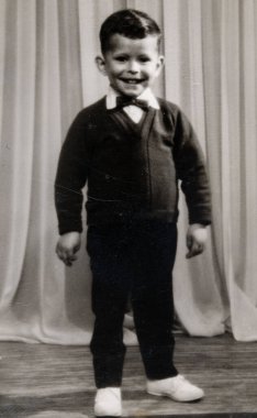 Terni, İtalya 15 Eylül 1940: 40 'larda bir çocuğun portresi