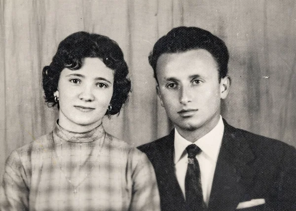 Terni Outubro 1940 Retrato Namorados Nos Anos — Fotografia de Stock