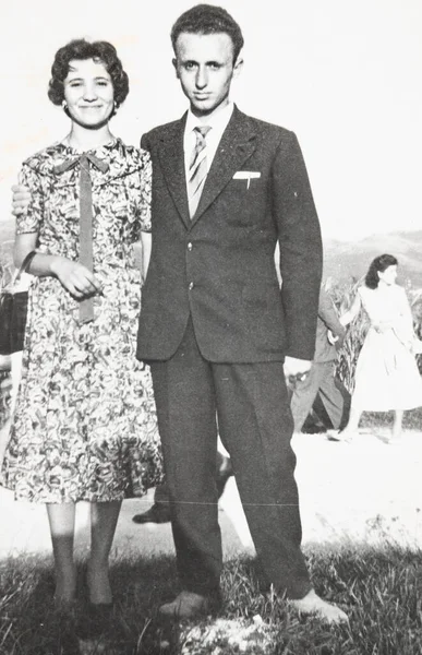 Terni Itália Maio 1940 Retrato Namorados Década — Fotografia de Stock