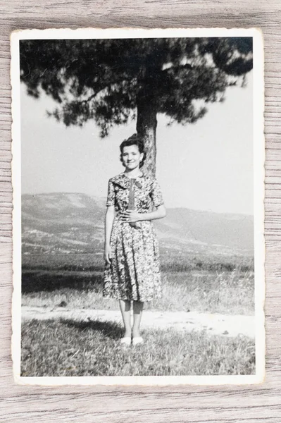 Terni Italie Mai 1940 Portrait Une Femme Dans Les Années — Photo