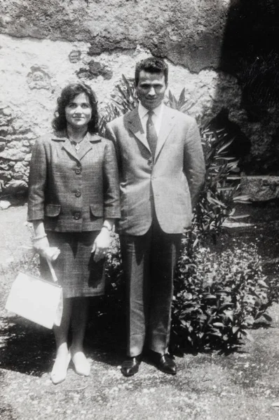 Terni Italie Mai 1960 Portrait Famille Dans Les Années — Photo