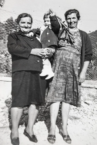Terni Italy Maj 1960 Familjeporträtt Talet — Stockfoto
