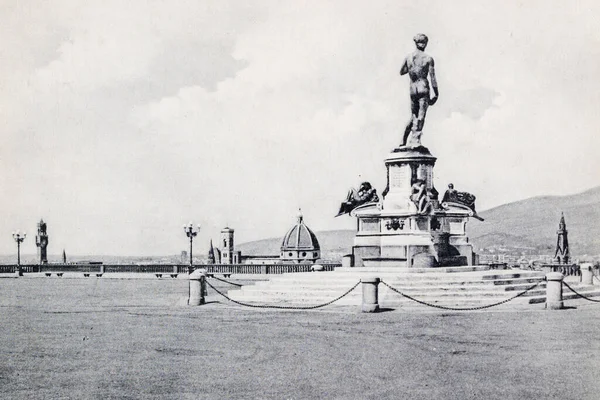 Firenze Secara Eksplisit Mei 1950 Florence Piazzale Michelangelo Pada Tahun — Stok Foto