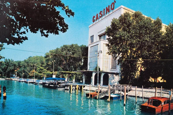Venetië Italië Mei 1970 Gemeentelijke Casino Dok Van Venetië Jaren — Stockfoto