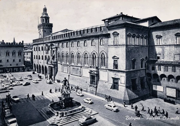 意大利波洛尼亚 1940年5月26日 40年代的波洛尼亚市政厅景观 — 图库照片