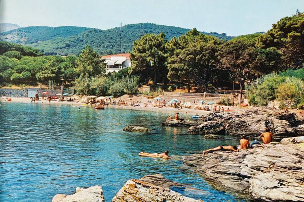 Isola Delba Italia Junio 1960 Isola Elba Landscape Cala Delle — Foto de Stock