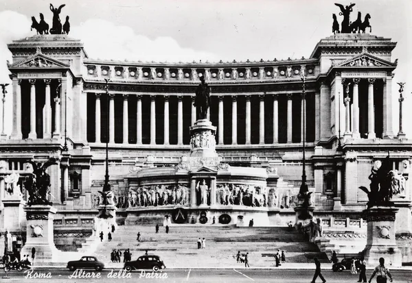 Roma Itália Maio 1950 Altar Roma Pátria Década — Fotografia de Stock