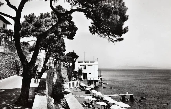 Porto Santo Stefano Italia Junio 1950 Paisaje Ciudad Porto Santo — Foto de Stock