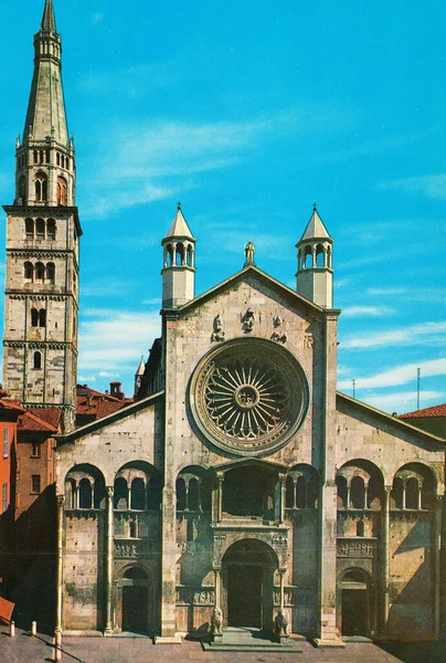 Modena Italy May 1970 Modena Facade Cathedral 70S — Stock Photo, Image