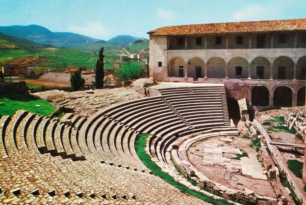 Spoleto Ιταλία Μπορεί 1970 Spoleto Teatro Romano Στη Δεκαετία Του — Φωτογραφία Αρχείου