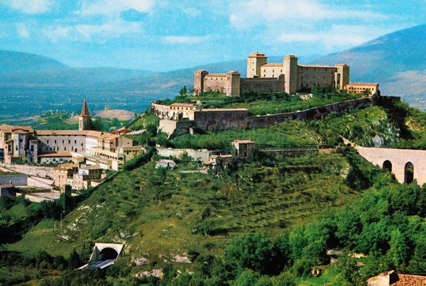 Spoleto Ιταλία Μαΐου 1970 Σποραδικό Τοπίο Της Πόλης Δεκαετία Του — Φωτογραφία Αρχείου