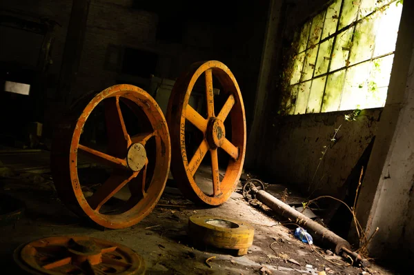 terni,italy april 29 2021:abandoned factory its interior and what remains of it