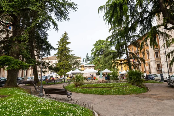 Perugia Olaszország Május 2021 Piazza Italia Perugia Központjában — Stock Fotó