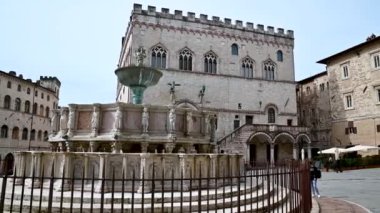 Perugia 'nın merkezinde 4 Kasım.