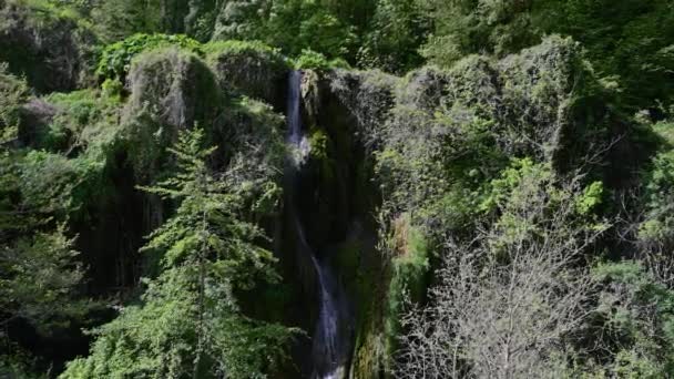 Cachoeira Marmore Província Terni Imerso Verde Maio — Vídeo de Stock