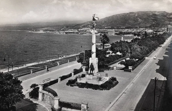 Reggio Calabria Itália Juna29 1950 Reggio Calabria Monumentos Beira Mar — Fotografia de Stock