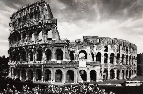Roma Itália Maio 1950 Roma Coliseu Década 1950 — Fotografia de Stock