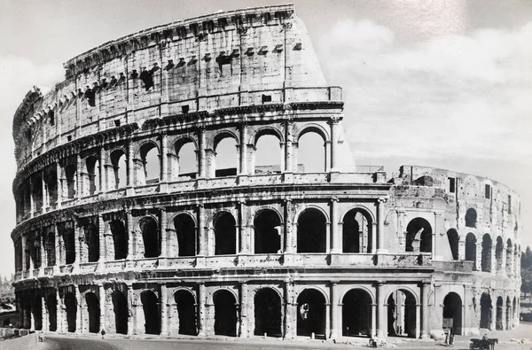 Roma Itália Maio 1950 Roma Coliseu Década 1950 — Fotografia de Stock