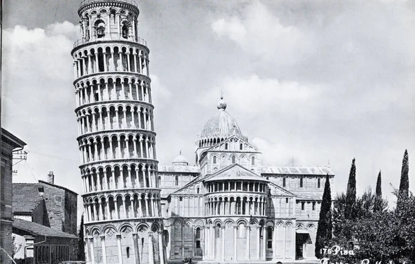 Pisa Italy July 1960 1960 대피사에서 피사의 기울어진 — 스톡 사진