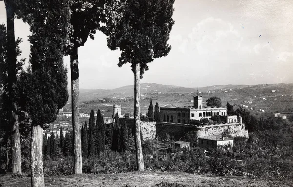Siena Ιταλία Μαρτίου 1960 Poggibonsi Siena Κάστρο Του Badia Στη — Φωτογραφία Αρχείου