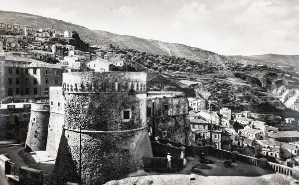 stock image calabria,italy june 23 1960:Pizzo Calabro Castello changed in the 60s