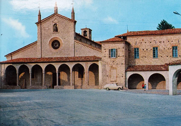 イタリアボビオ1980年3月16日 80年代からサンコロンバノのボビオ教会 — ストック写真