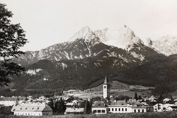 Saalfelden Autriche Octobre 1950 Saalfelden Autriche Paysage Dans Les Années — Photo